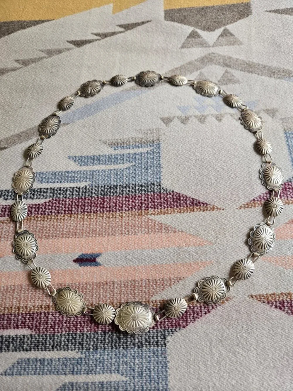 Vintage Tiny Link Concho Belt